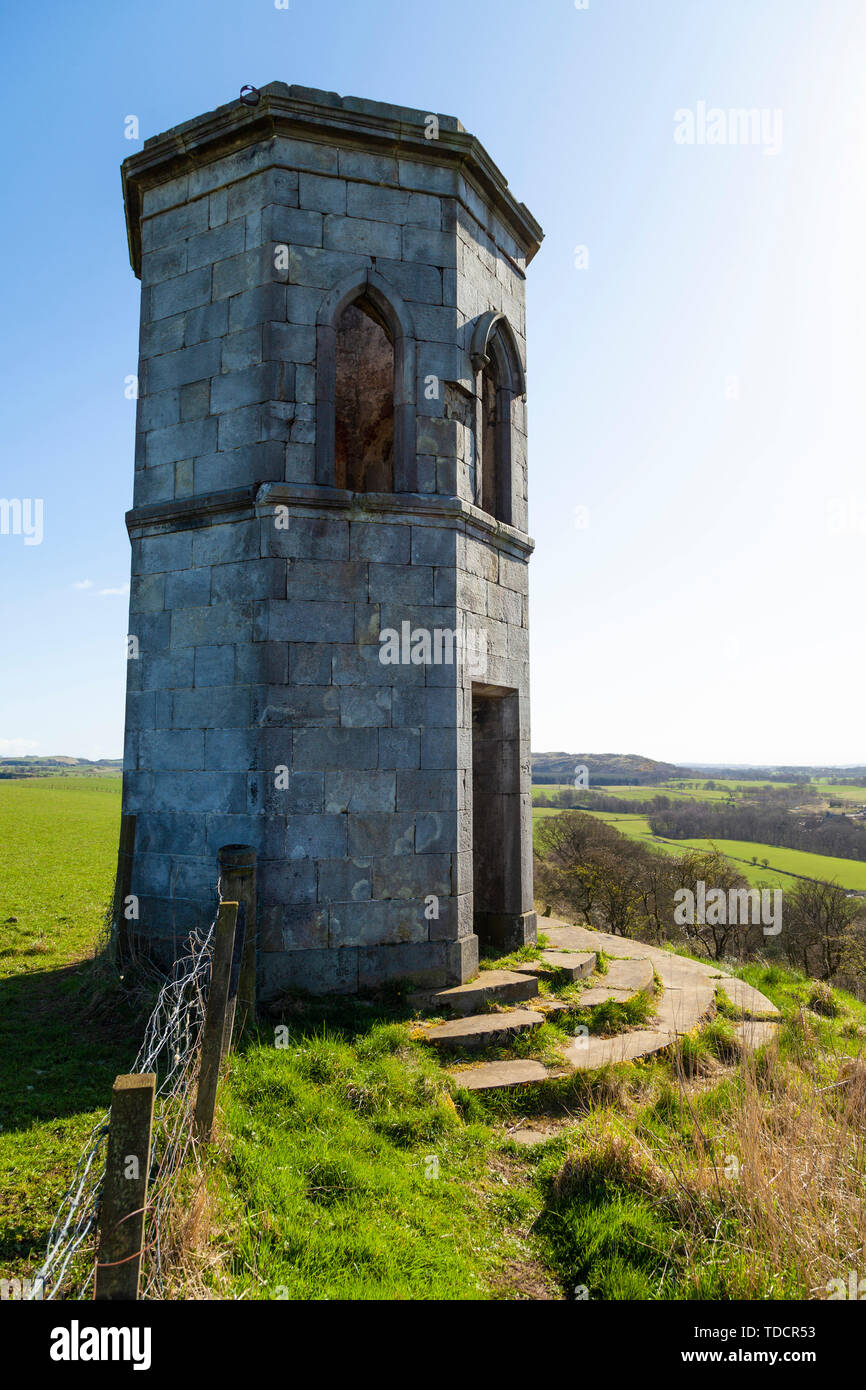 The Temple a folly near the Fife village of Steelend Scotland Stock