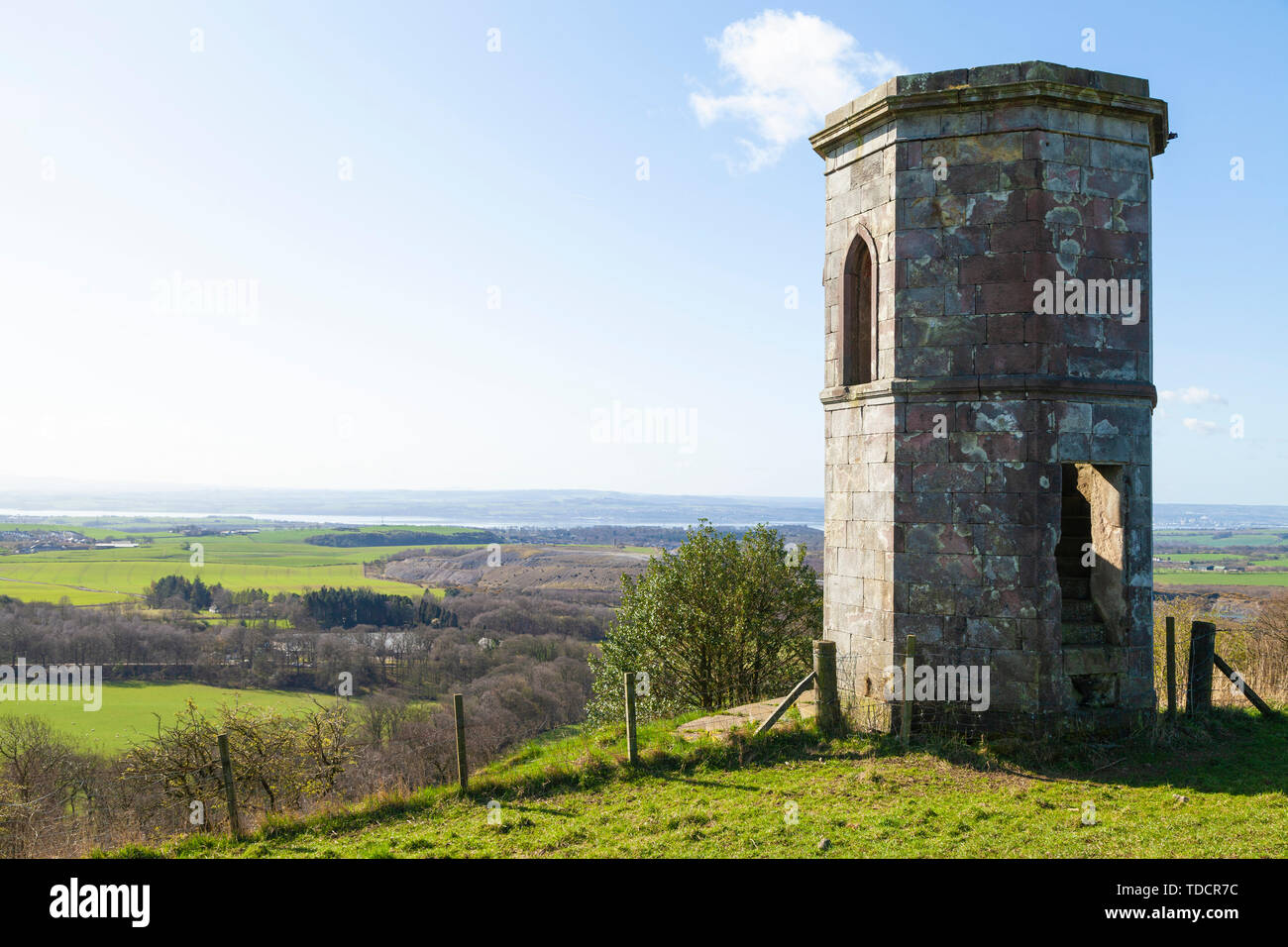The Temple a folly near the Fife village of Steelend Scotland Stock