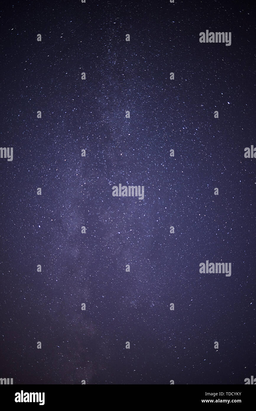 Night Sky with stars and the milky way Stock Photo