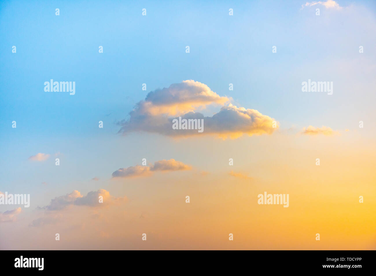 Sea of clouds in the setting sun Stock Photo - Alamy