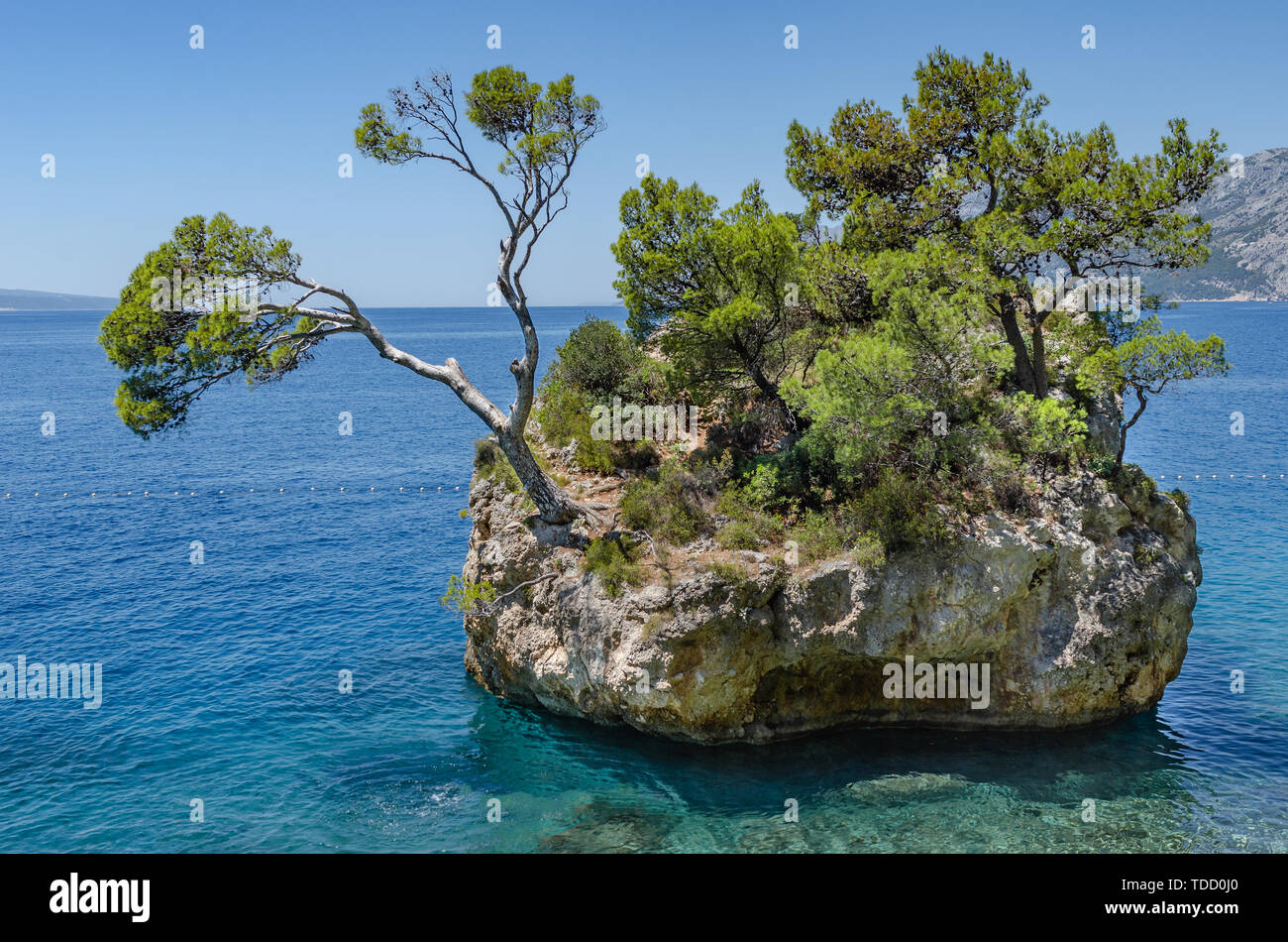 Brela, Makarska Coast, Croatia. Stock Photo