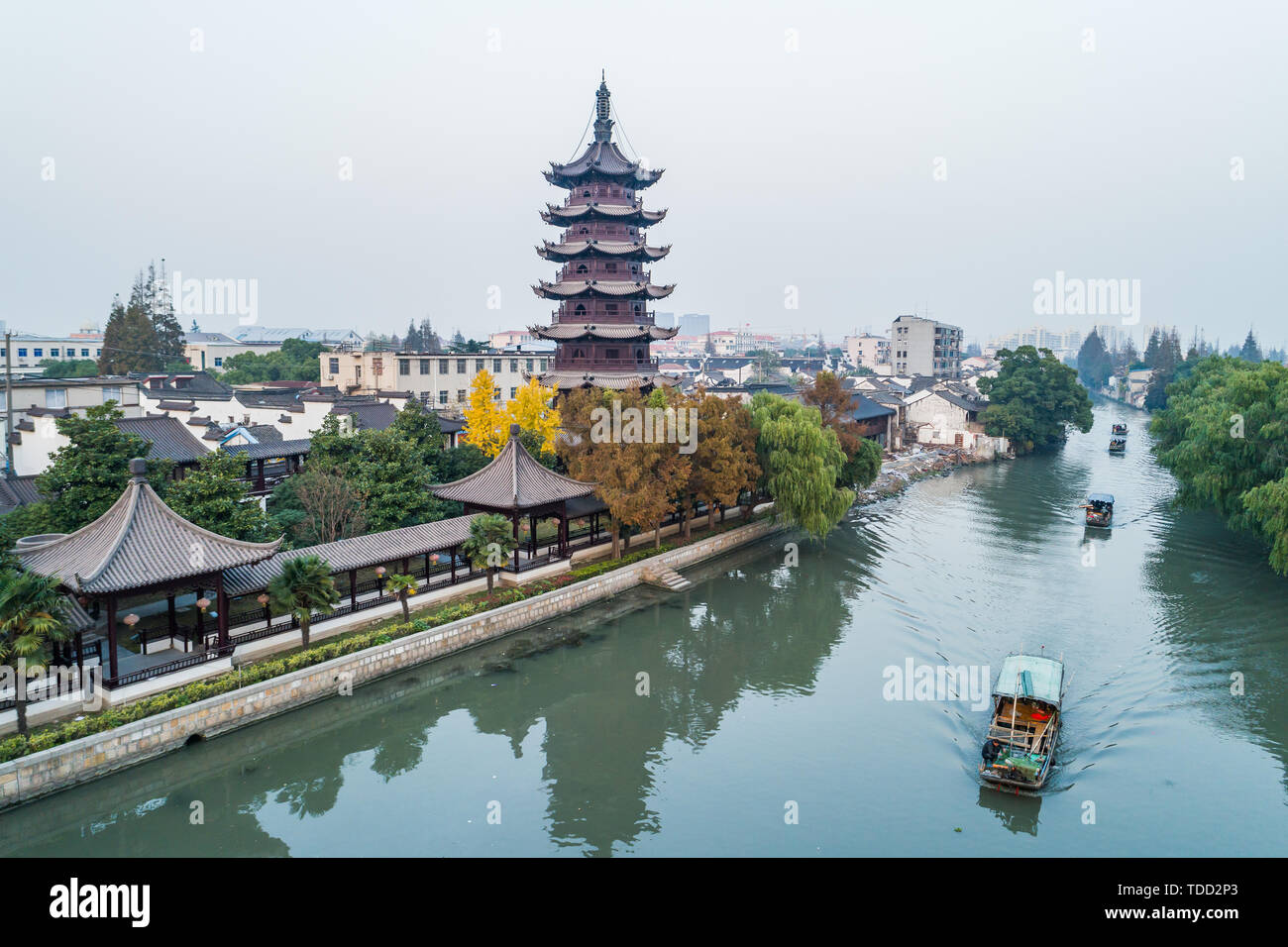 Sijing Anfang Tower, Songjiang, Shanghai Stock Photo - Alamy