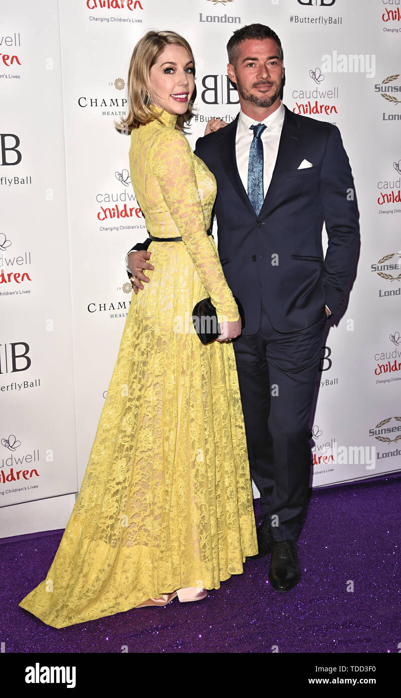 London, UK. Katherine Ryan, Bobby Kootstra at The Caudwell Children