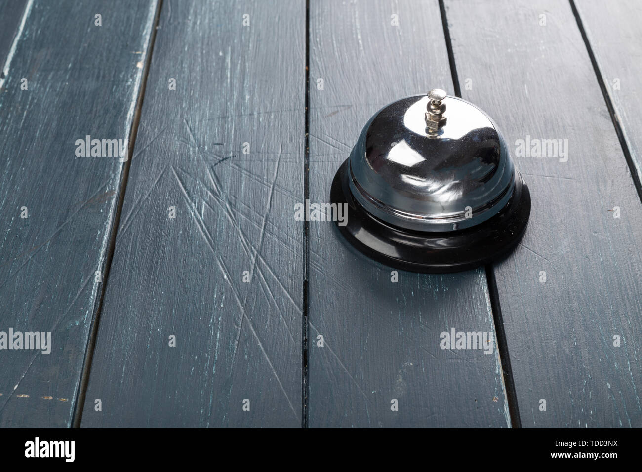 Support and service bell in hotel Stock Photo