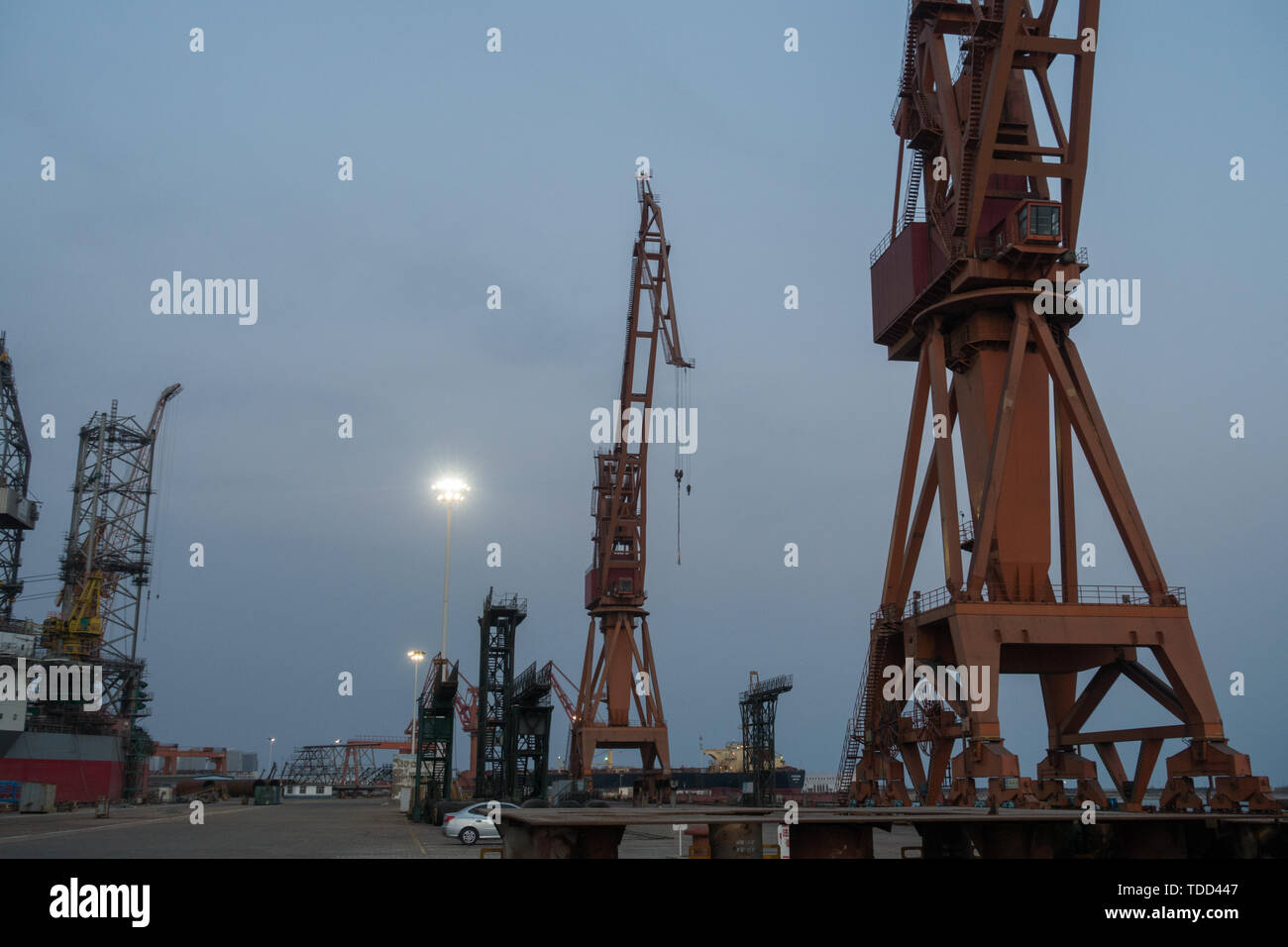 Shipbuilding industrial base Stock Photo Alamy