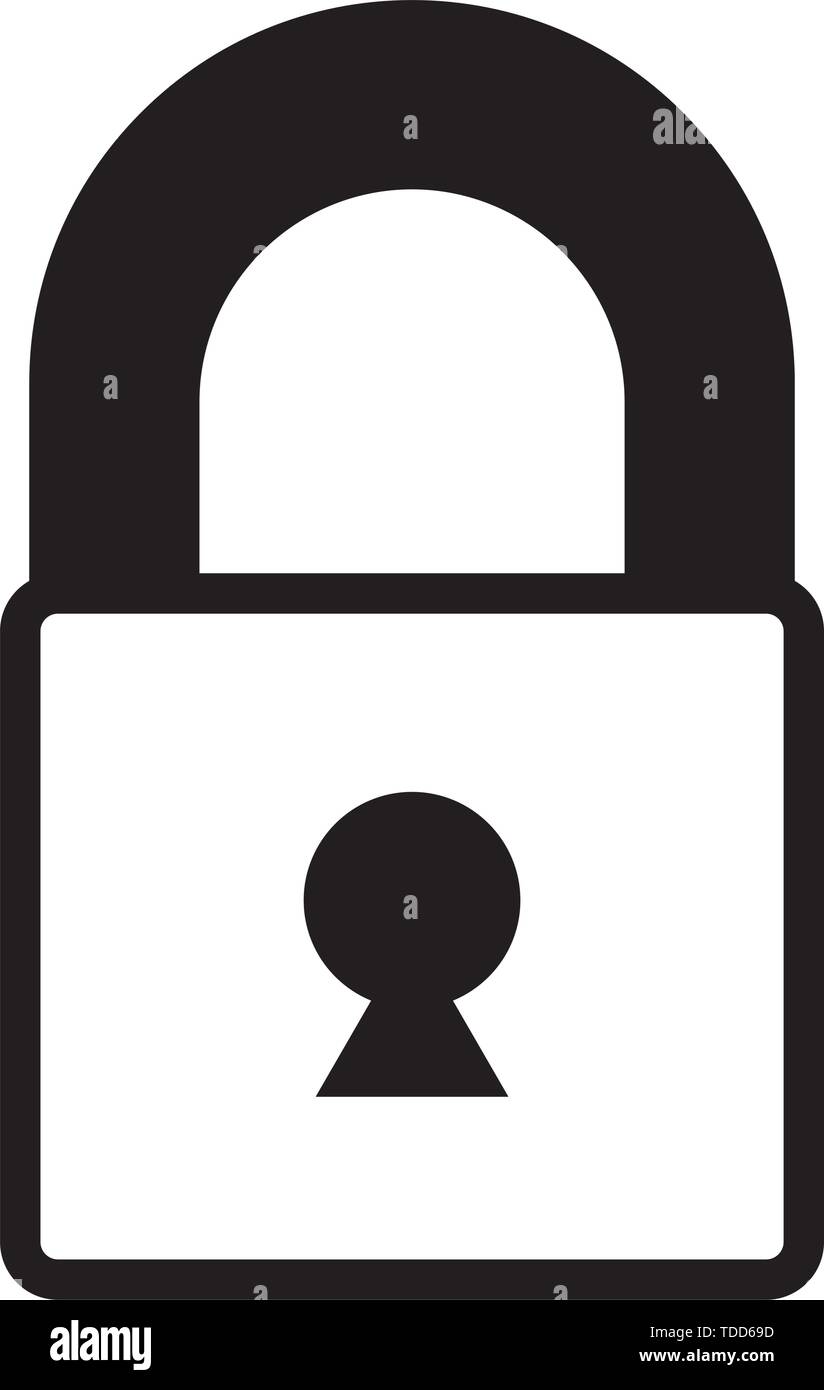 closed padlock on white background Stock Vector Image & Art - Alamy