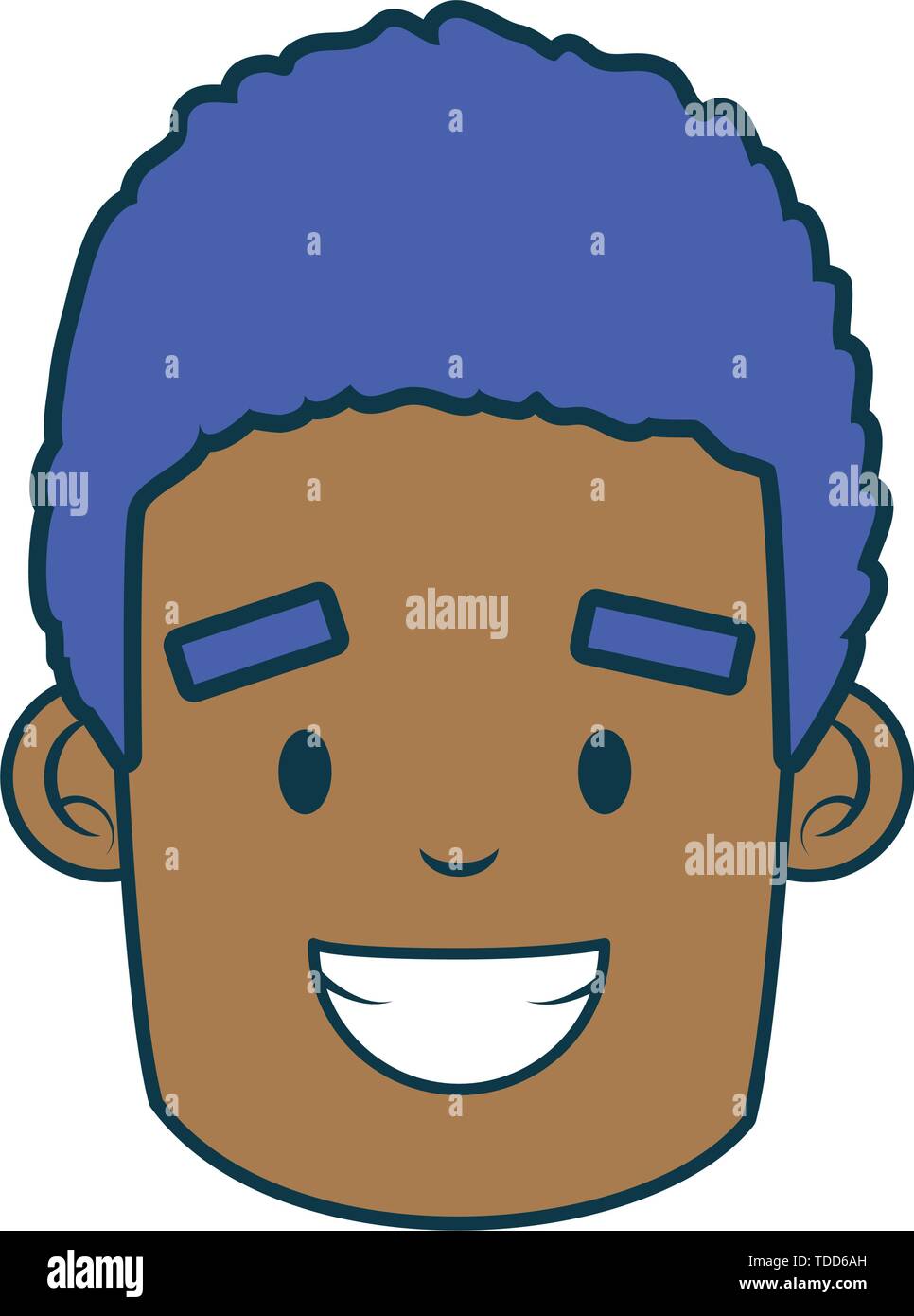 face man character on white background Stock Vector Image & Art - Alamy