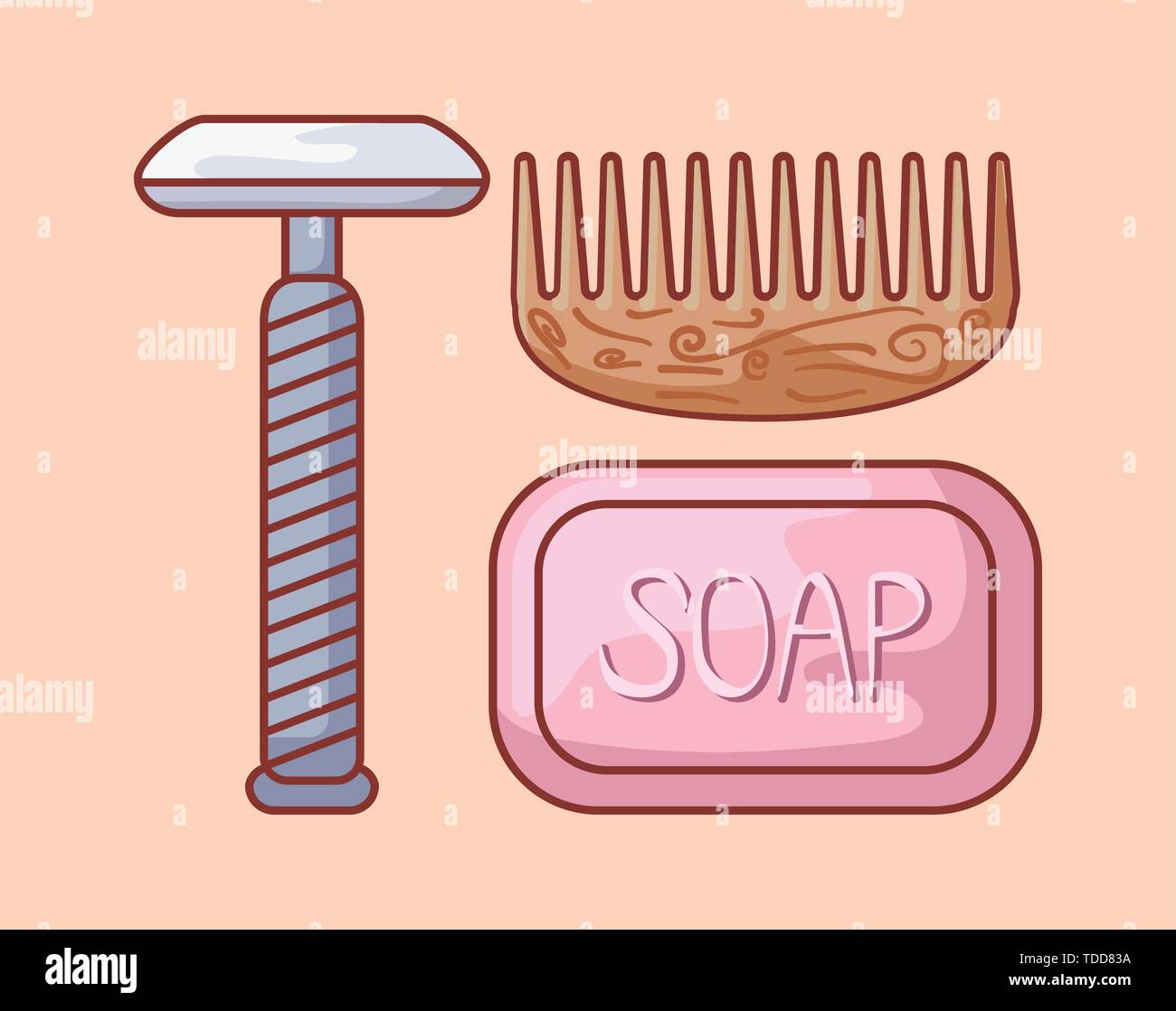 Razor barber disposable comb hi-res stock photography and images - Alamy