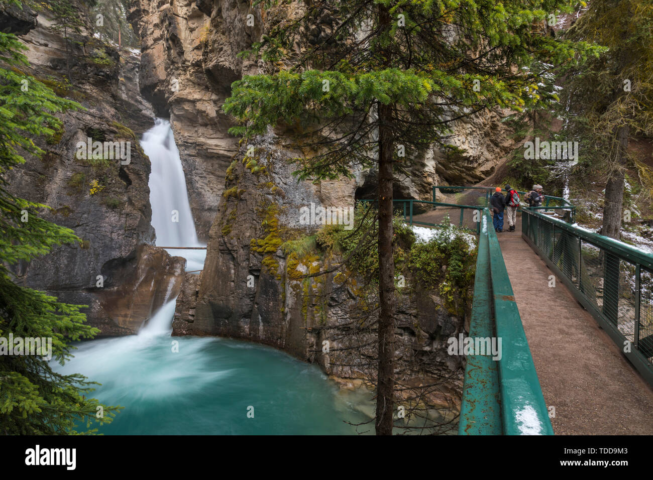 Johnston Canyon, Bow Valley Parkway, Banff Nationalpark, Alberta, Canada Stock Photo