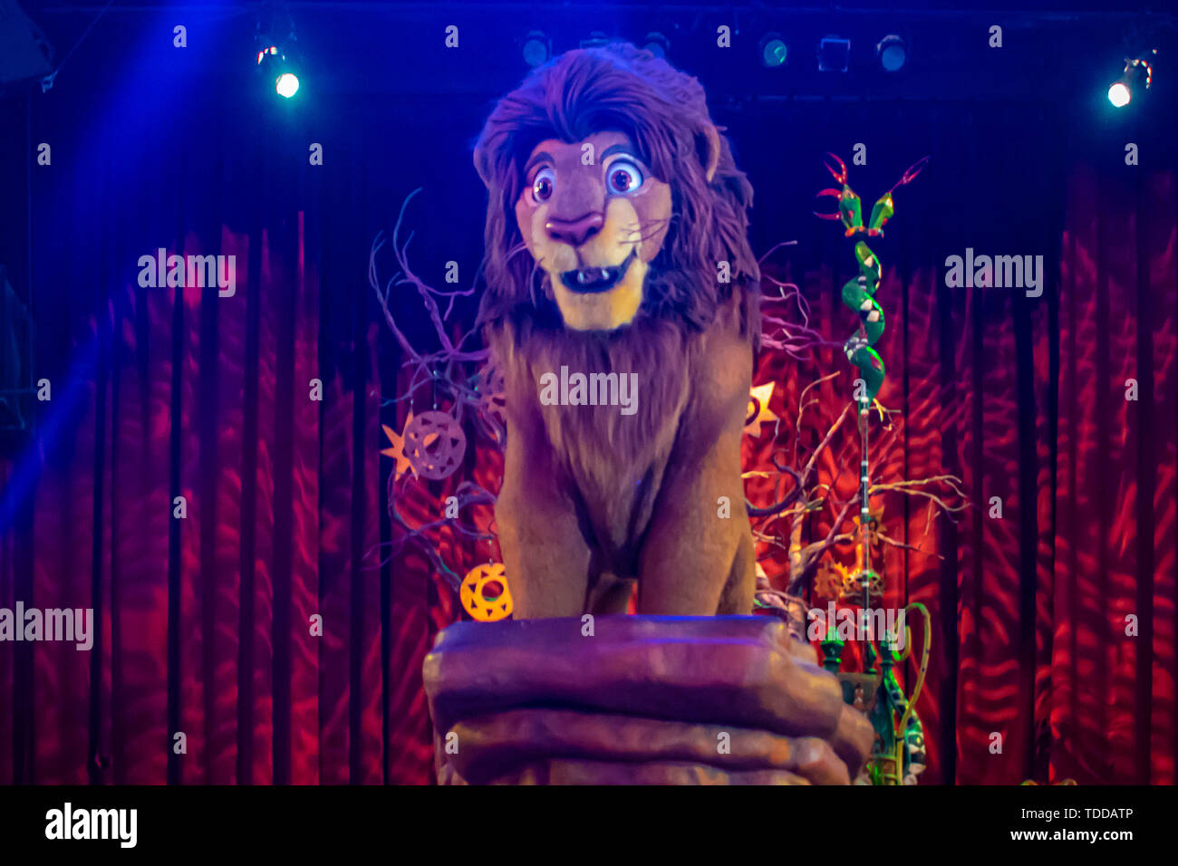 Orlando , Florida. May 03, 2019. Simba in Festival of the Lion Kingn at Animal Kingdom. Stock Photo