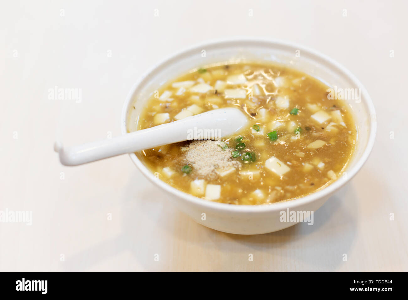 tofu soup Chinese food Stock Photo - Alamy