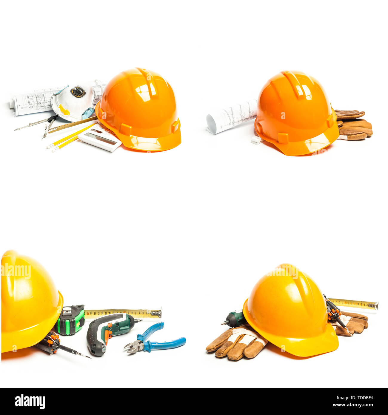Standard construction safety equipment Stock Photo Alamy