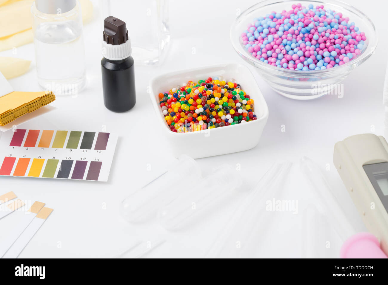 Cosmetics harmful ingredients detection tools, ph test paper, rubber