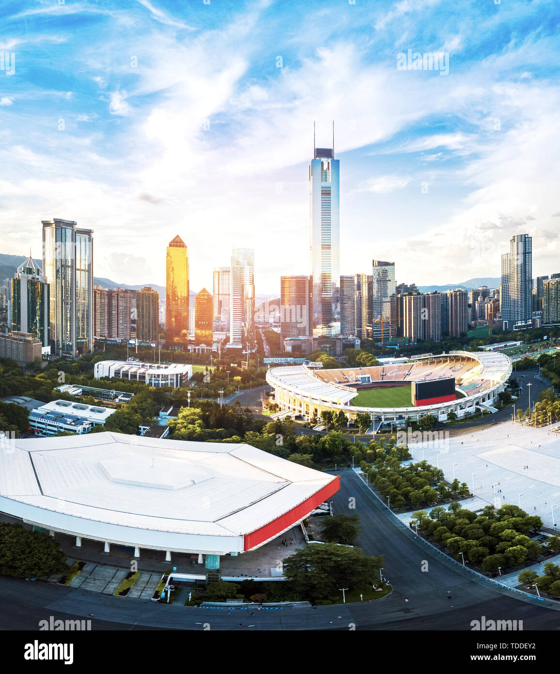 Guangzhou City Scenery, Guangdong Province Stock Photo