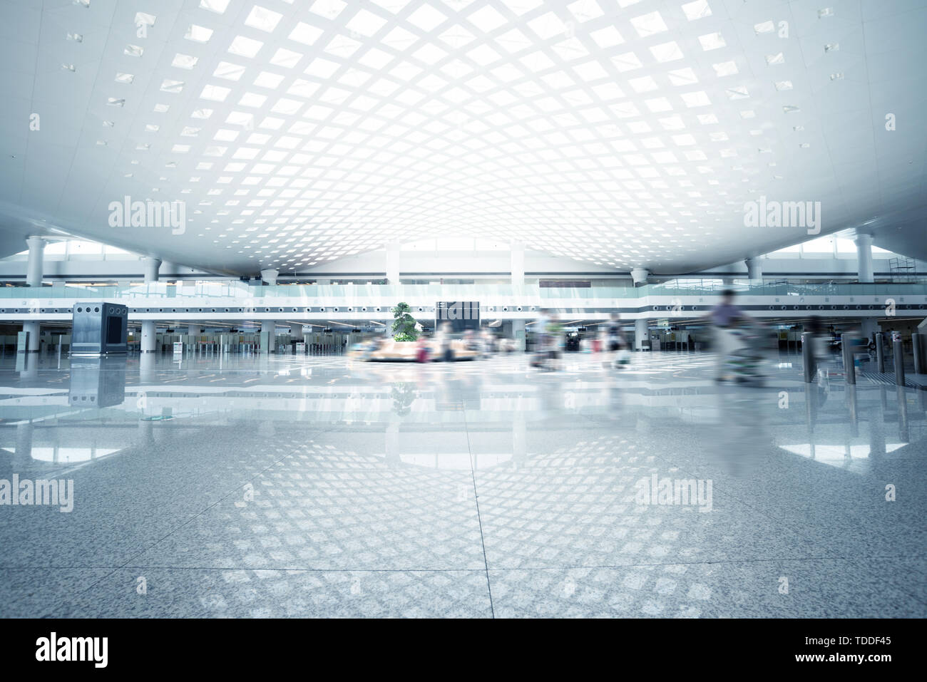 interior of modern hall with abstract ceiling Stock Photo - Alamy