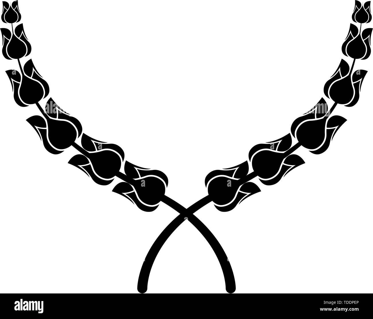 Isolated laurel wreath icon on a white background - Vector Stock Vector ...