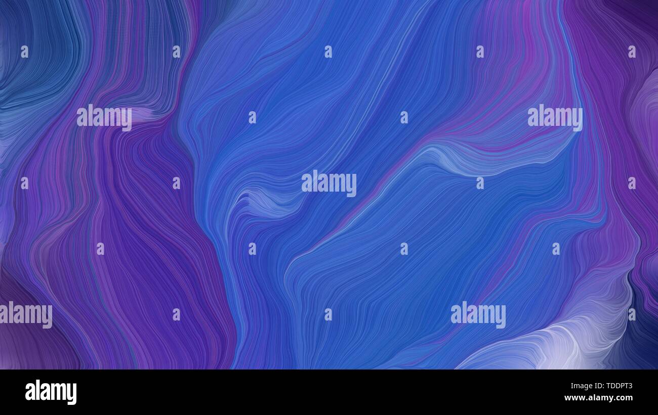 curved lines artwork with dark slate blue, midnight blue and slate blue
