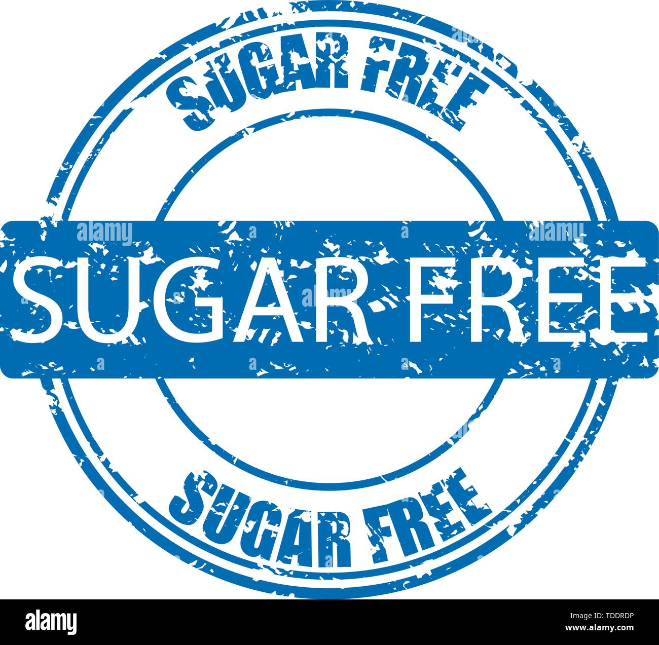 Sugar free rubber stamp for sugarless product. Sweets sugar free for