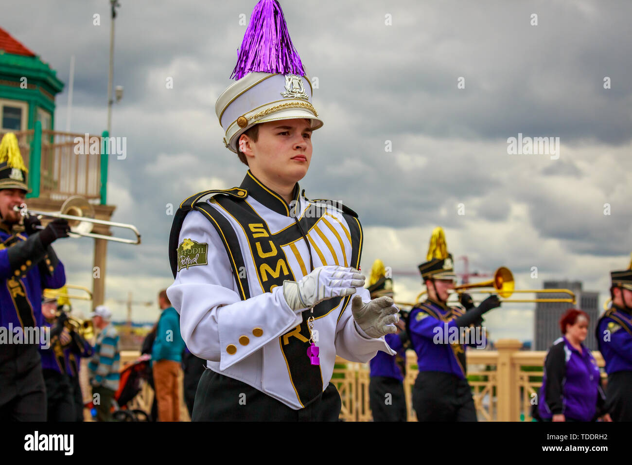 Portland, Oregon, USA - June 8, 2019: Sumner High School Spartan ...