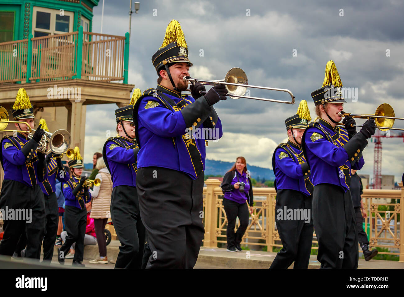Portland, Oregon, USA - June 8, 2019: Sumner High School Spartan ...