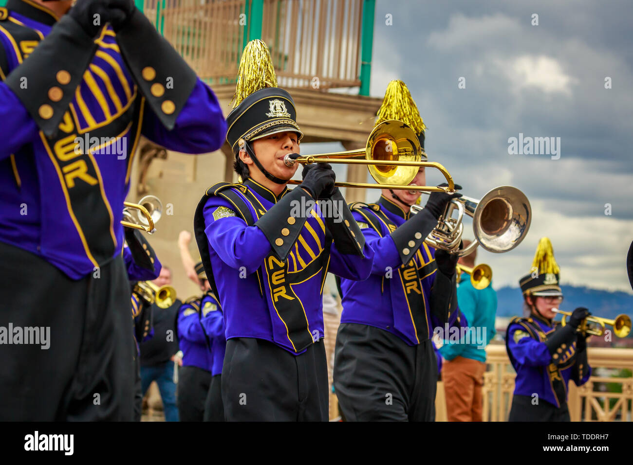 Portland, Oregon, USA - June 8, 2019: Sumner High School Spartan ...