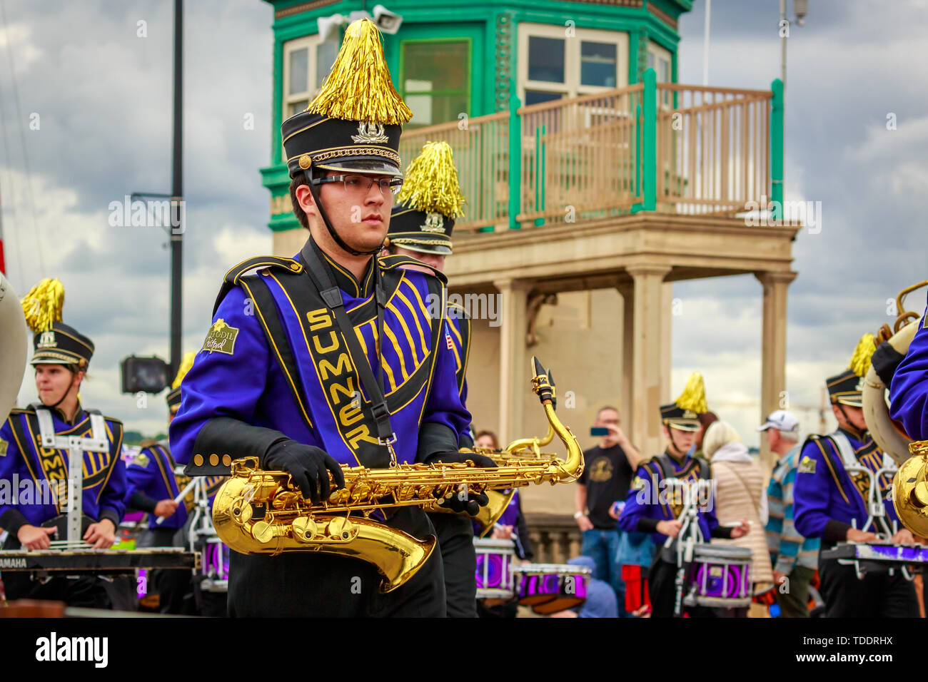 Portland, Oregon, USA - June 8, 2019: Sumner High School Spartan ...