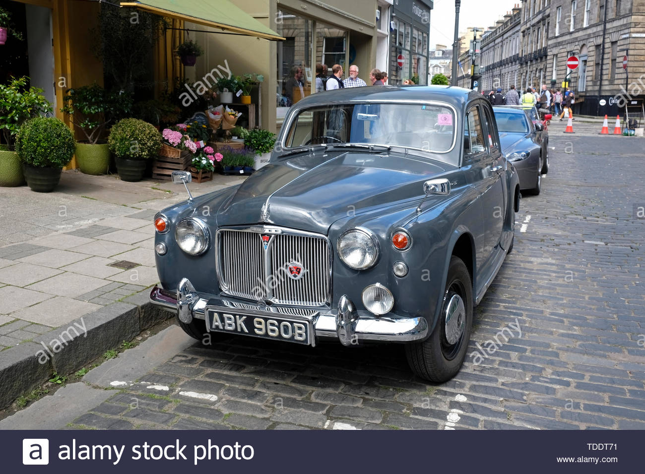 Classic Rover 95 from 1964 on display at the West End Classic Vehicle event in Edinburgh, Scotland Stock Photo