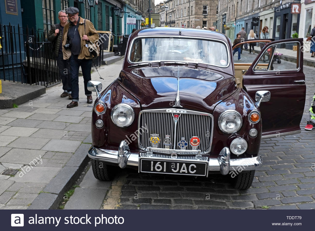 Classic Rover 110 from 1963 on display at the West End Classic Vehicle event in Edinburgh, Scotland Stock Photo