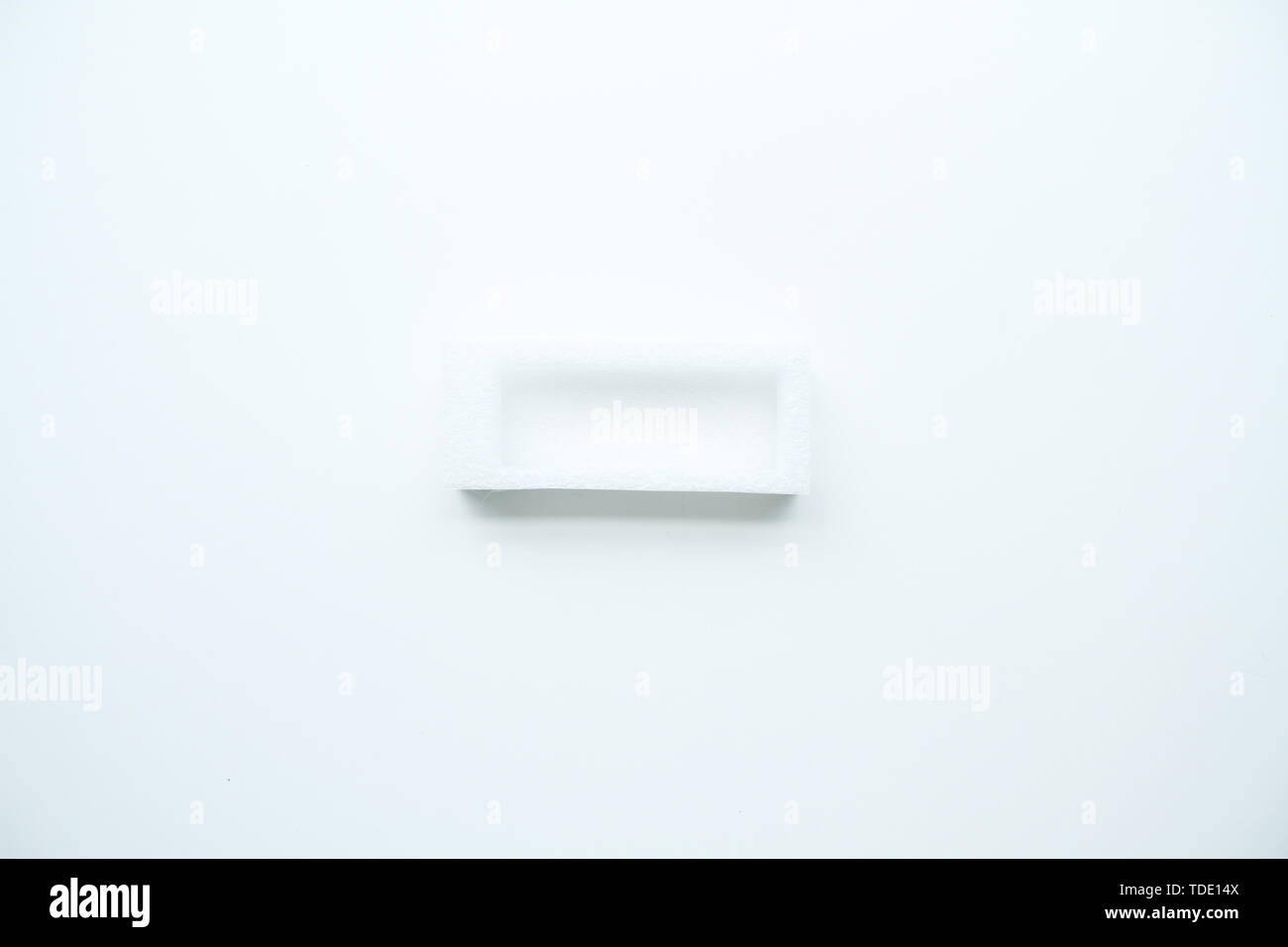 Shockproof material Expanded polyethylene, EPE foam in white background, São Paulo, Brazil Stock Photo