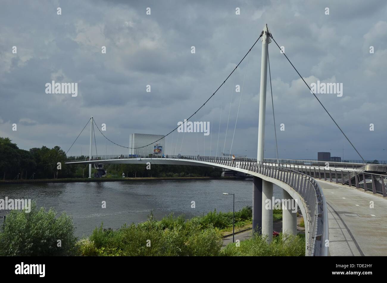 The Nesciobrug bridge over the Rijnkanal canal, in the Ijburg district Stock Photo