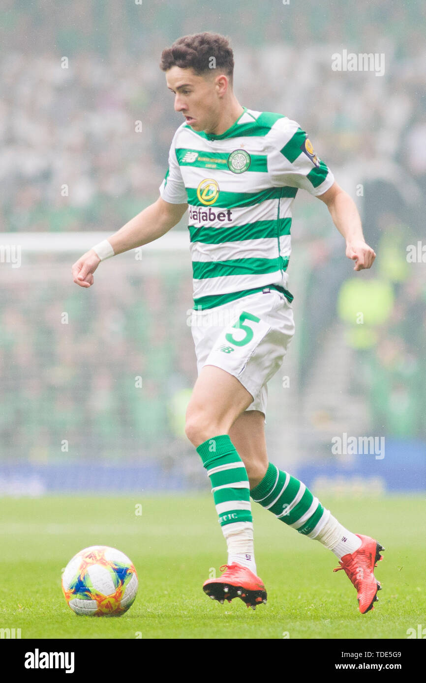 Glasgow, Scotland, May 25th 2019. Michael Johnston of Celtic during the William Hill Scottish Cup final between Celtic and Hearts at Hampden Park on May 25th 2019 in Glasgow, Scotland. Editorial use only, licence required for commercial use. No use in Betting, games or a single club/league/player publication. Credit: Scottish Borders Media/Alamy Live News Stock Photo