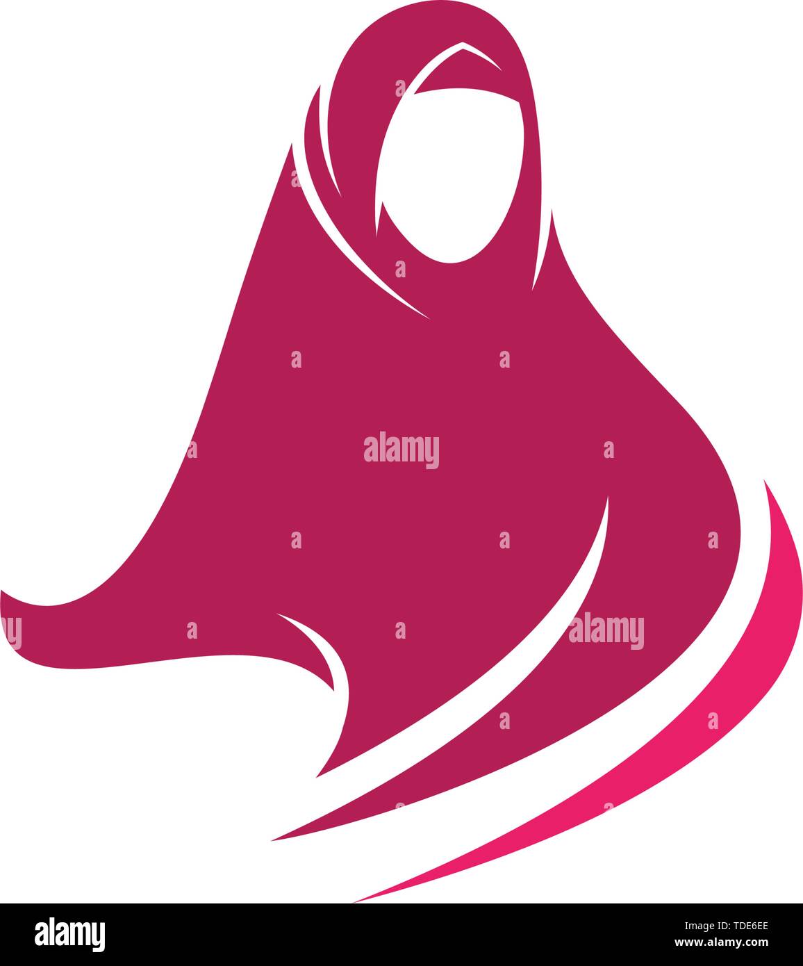 Muslimah Hijab Logo Template Vector Illustration Design Stock Vector Image Art Alamy