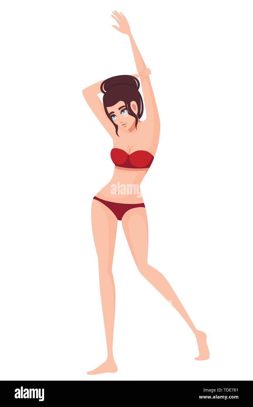 Cartoon woman in bikini hi-res stock photography and images - Page 3 - Alamy