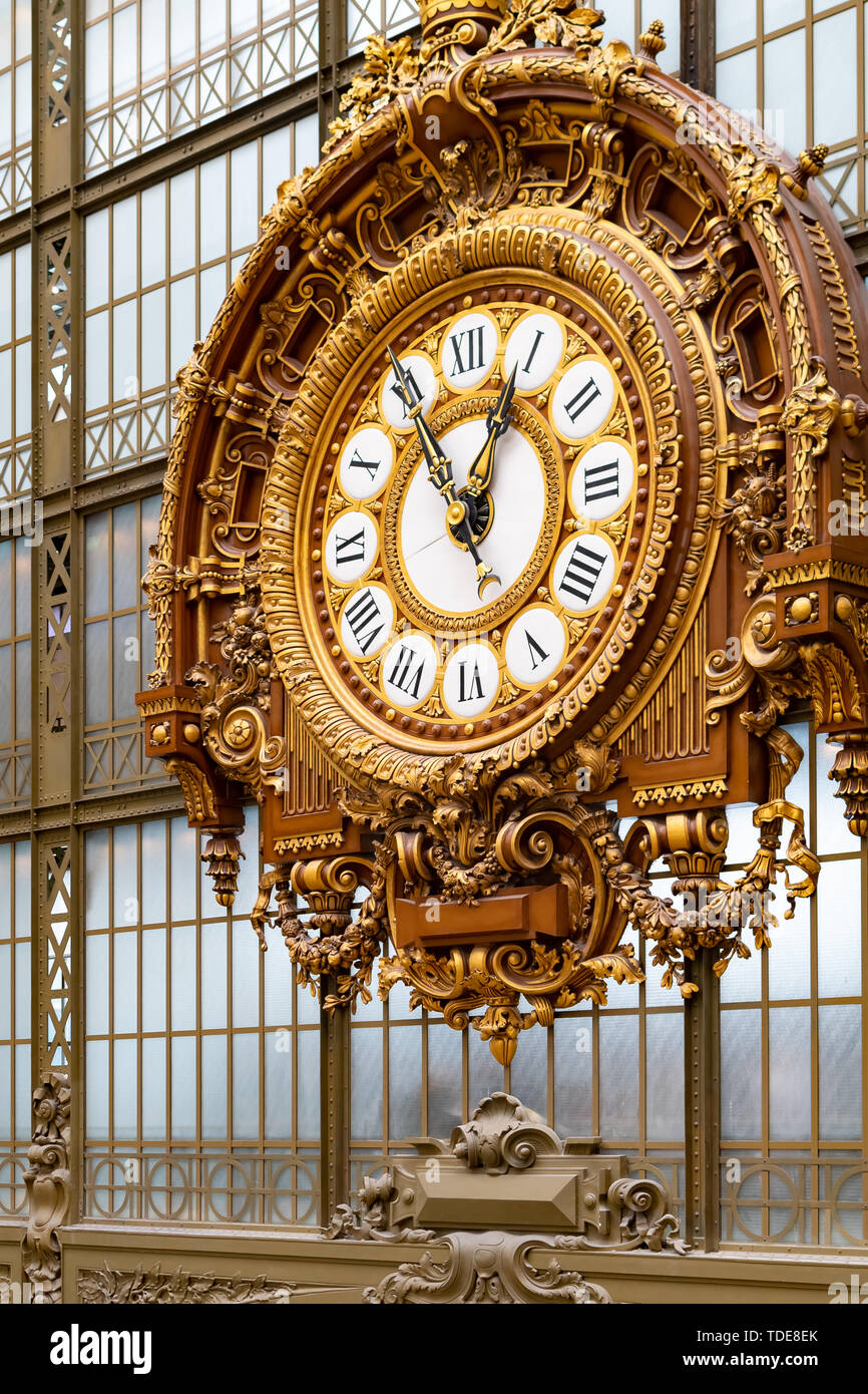 Huge Clock of the Museum Orsay, Paris, France Stock Photo Alamy