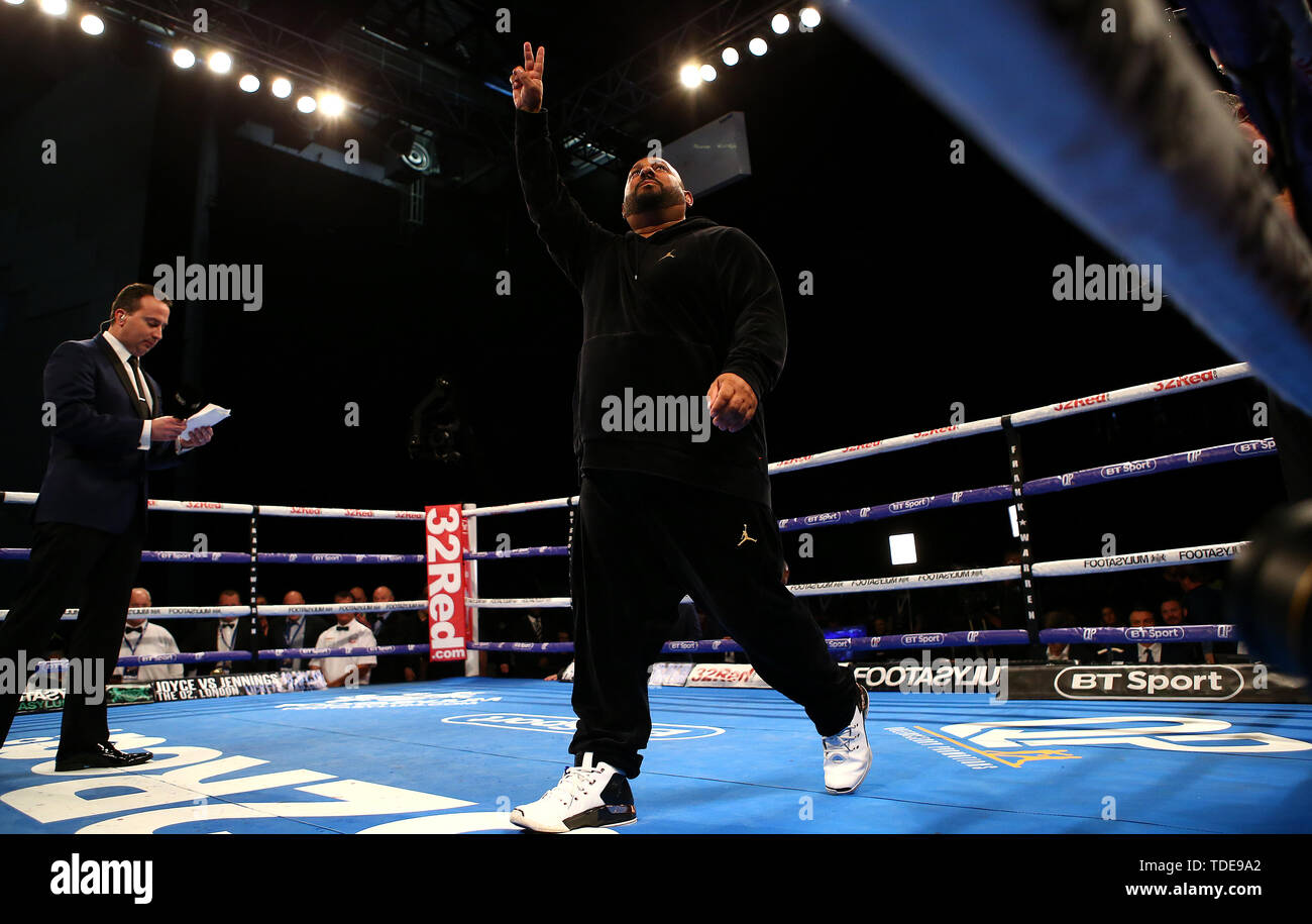 Naseem Rind Prince Naseem Hamed in the ring at the First Direct Arena, Leeds Stock ...