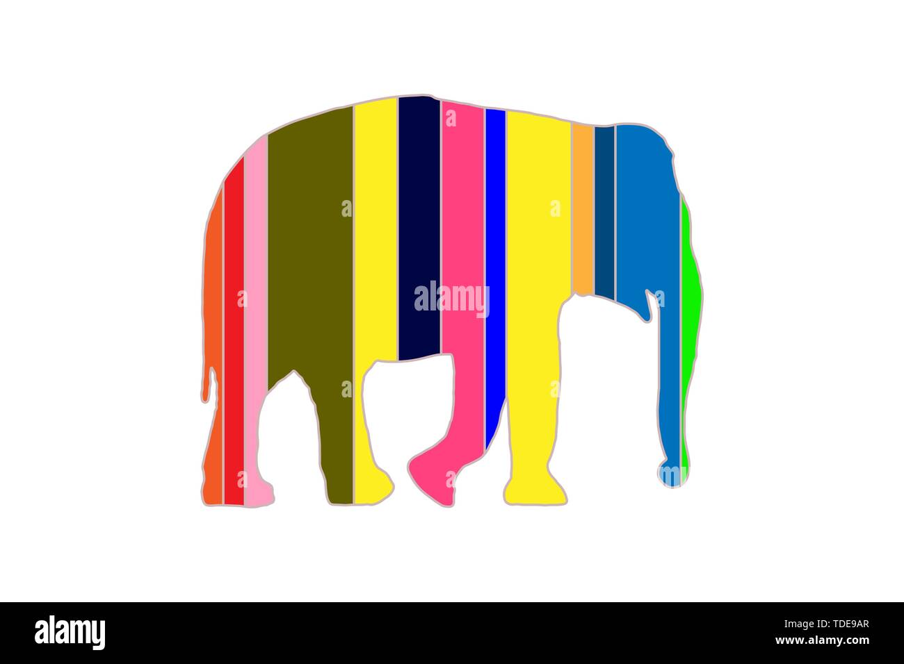 Vector Elephant animal polygonal geometric Vector illustration eps 10 Stock Vector