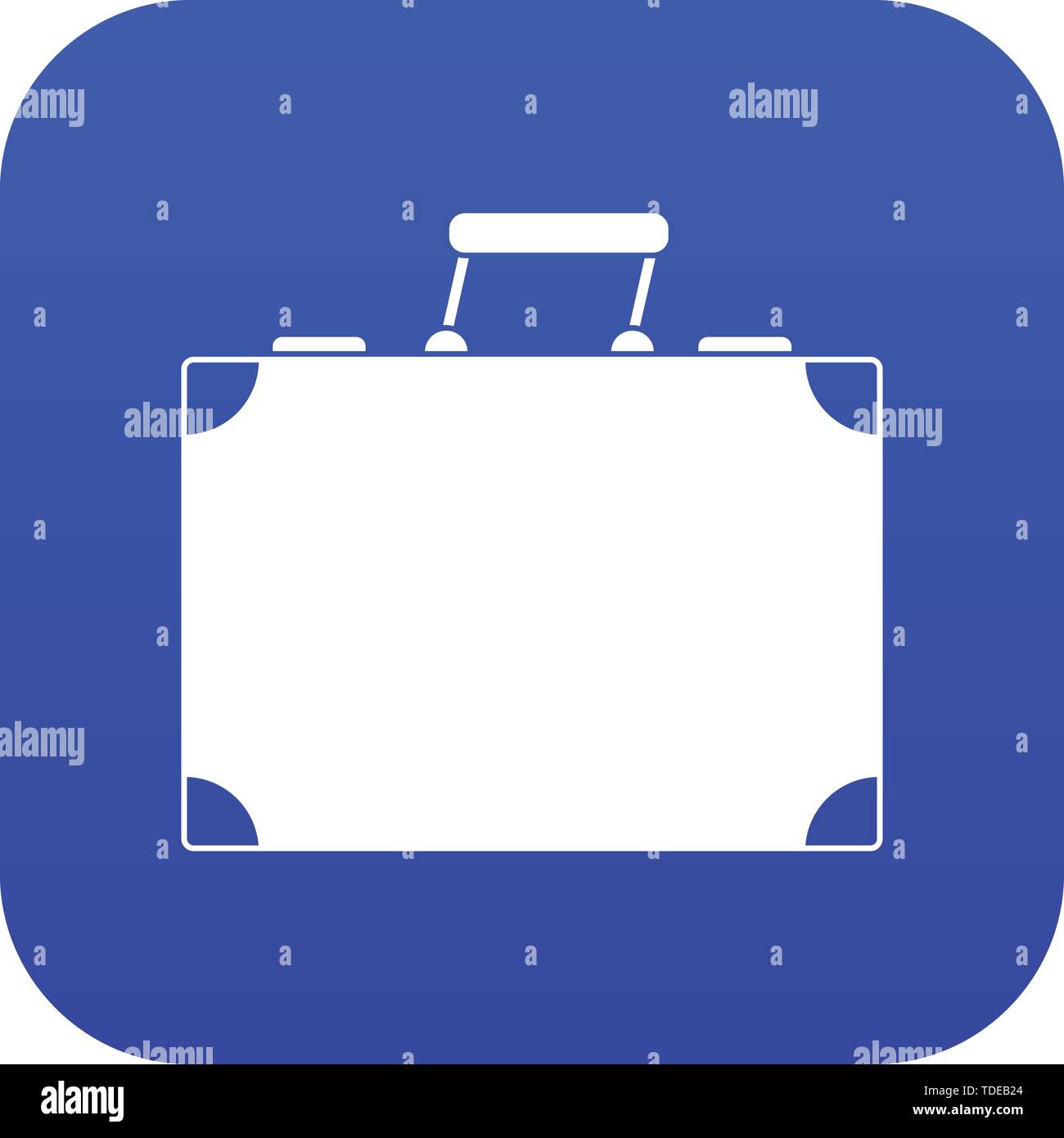 Travel bag icon digital blue Stock Vector Image & Art - Alamy