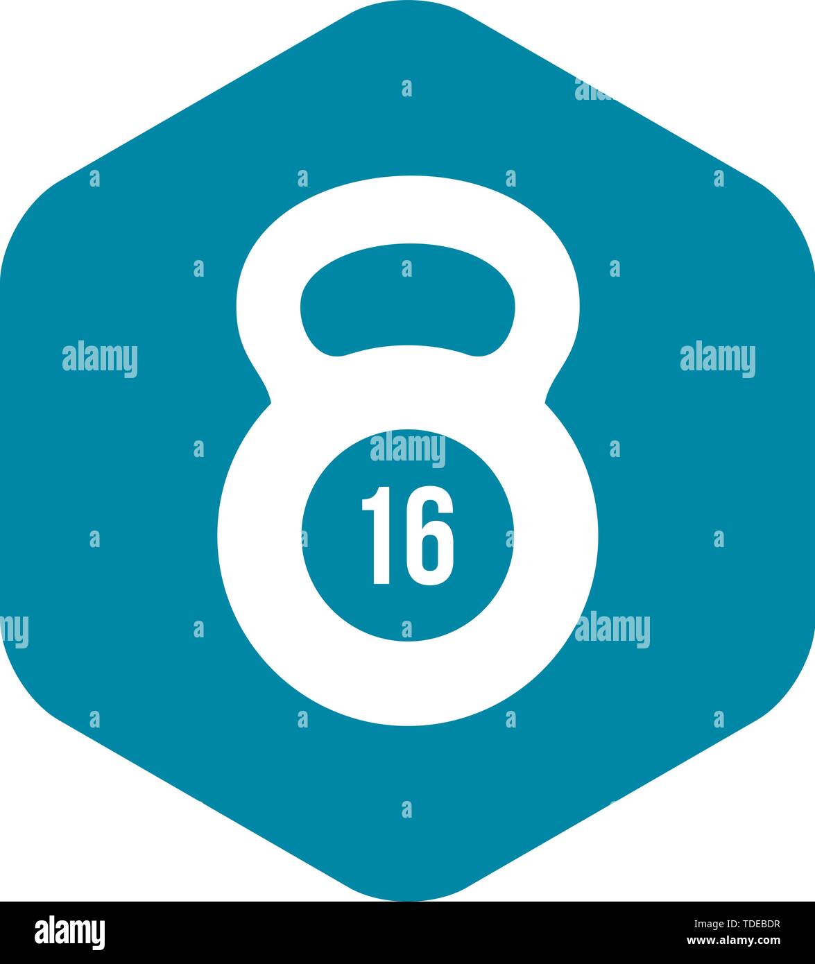Kettlebell icon in simple style Stock Vector Image & Art - Alamy