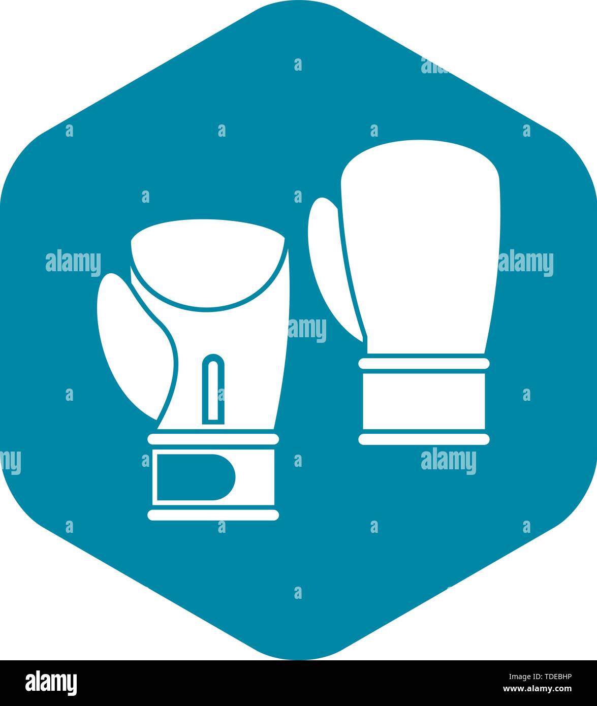 Boxing gloves icon, simple style Stock Vector Image & Art - Alamy