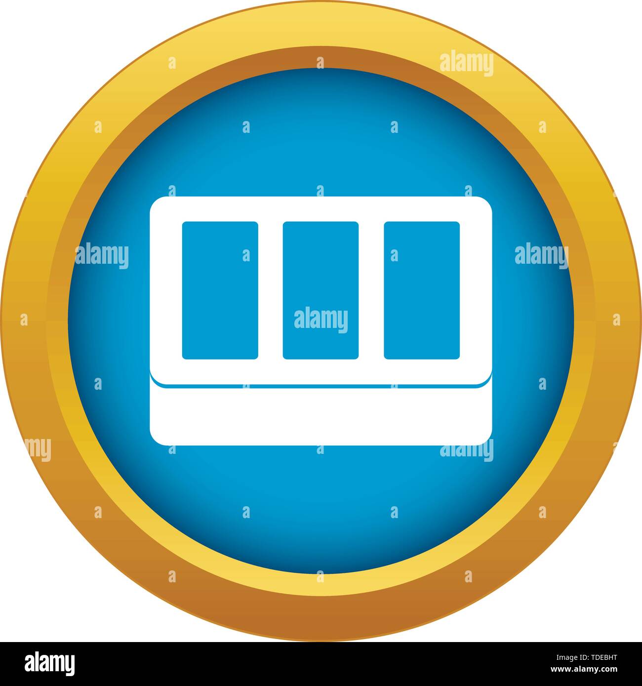White window frame icon blue vector isolated Stock Vector Image & Art ...