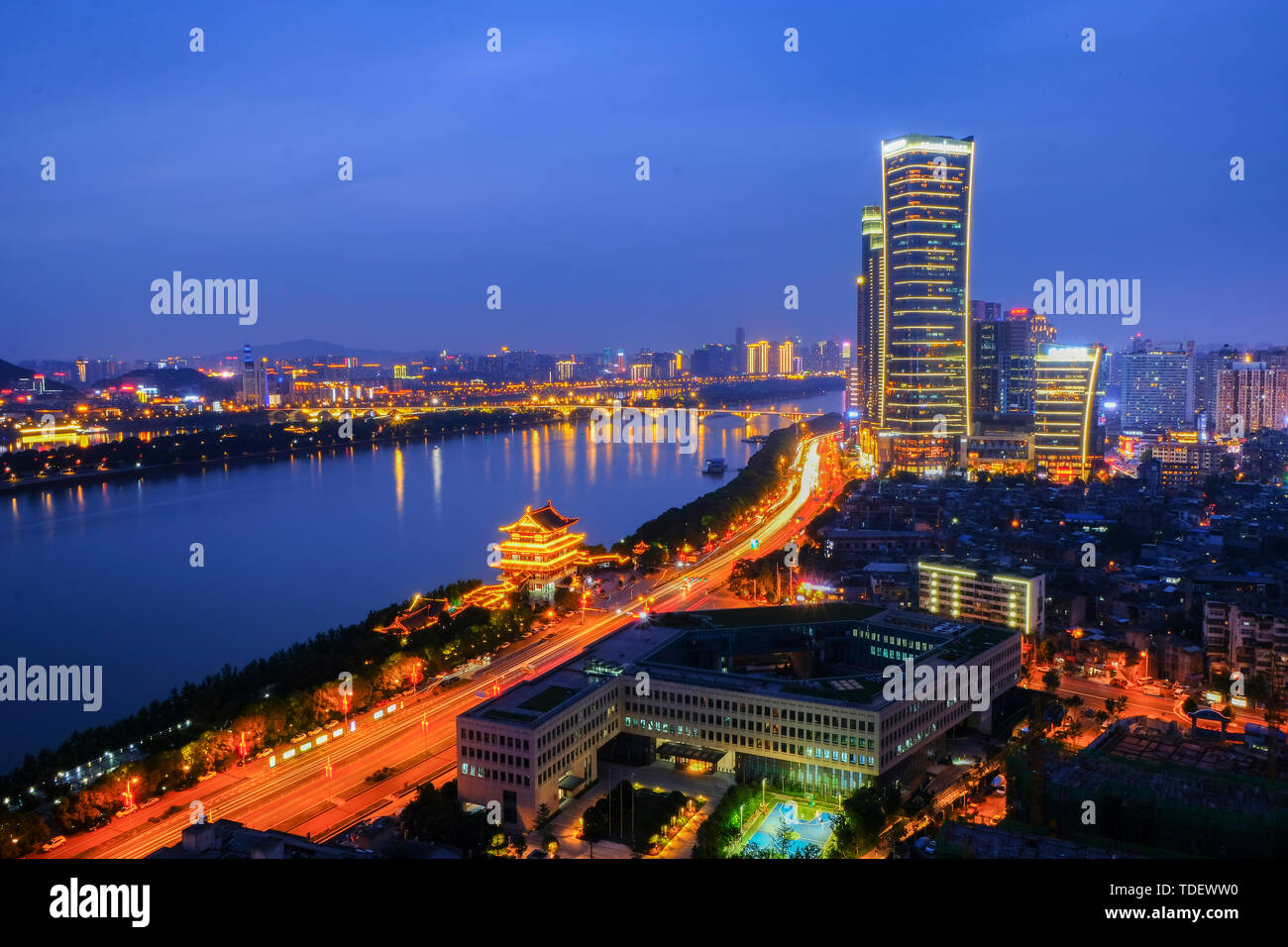 Changsha city scenery Stock Photo - Alamy