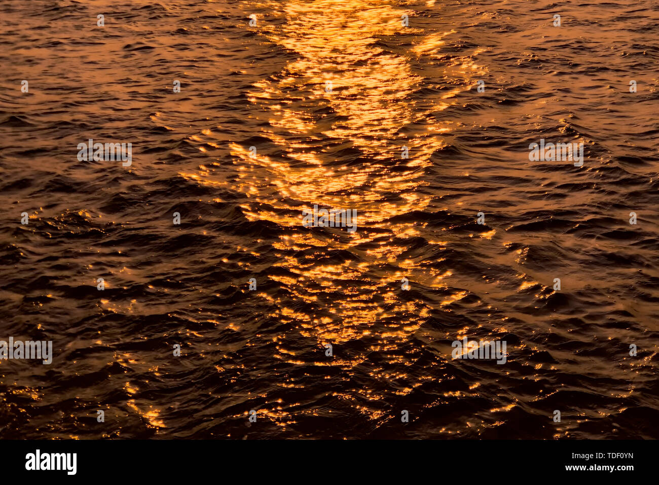 Sun Ripples Sun reflections in the sea. Ripples on the surface of the water Stock ...