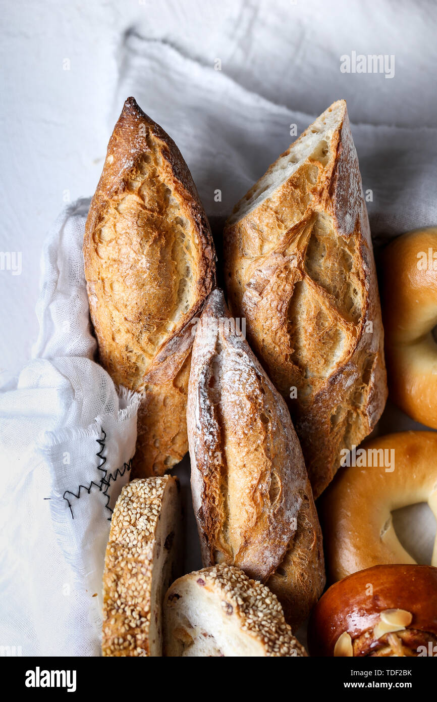 European grocery bread Stock Photo