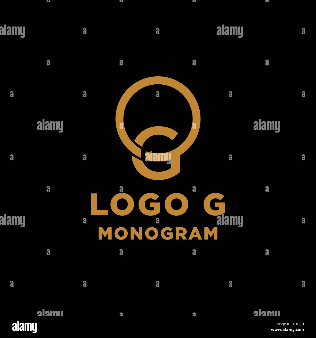 luxury initial g logo design vector icon element Stock Vector Image ...