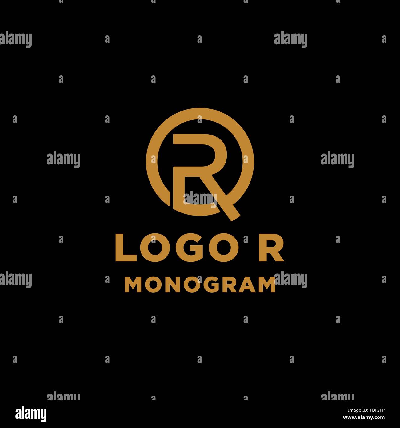 luxury initial r logo design vector icon element Stock Vector Image ...