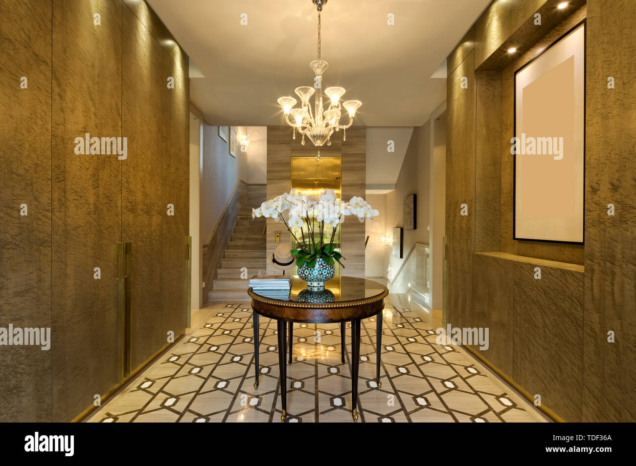 Interior of modern hall Stock Photo - Alamy