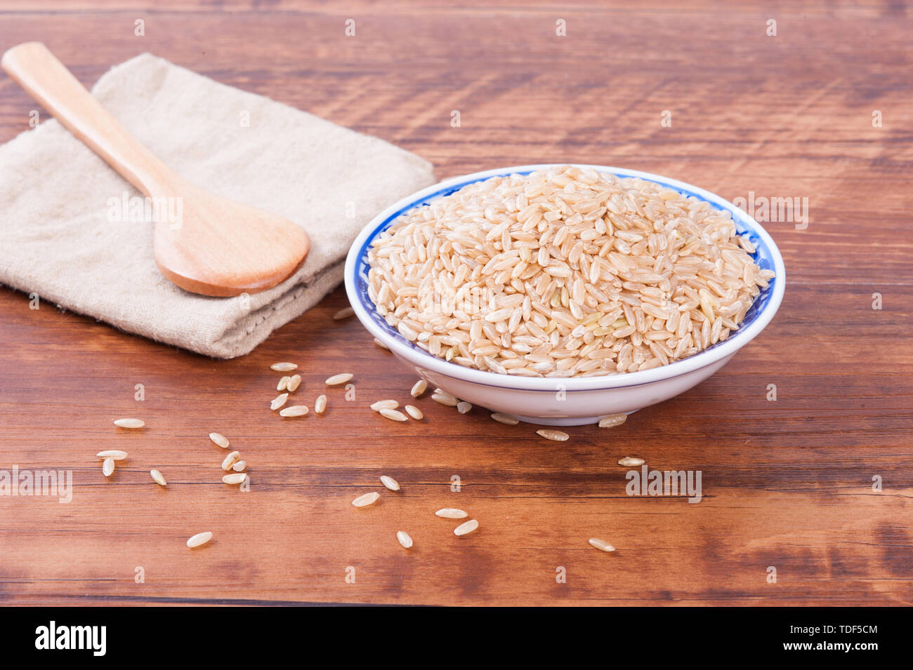 brown rice Stock Photo