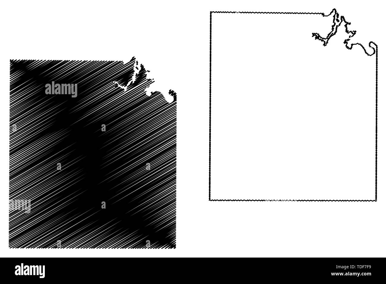 Paint rock texas map Stock Vector Images Alamy