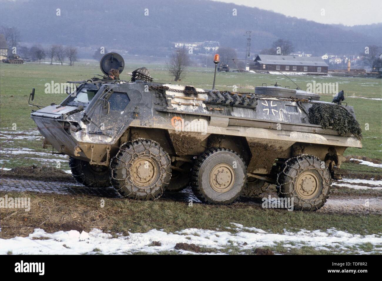 German armoured personnel carrier Fuchs during NATO exercises in