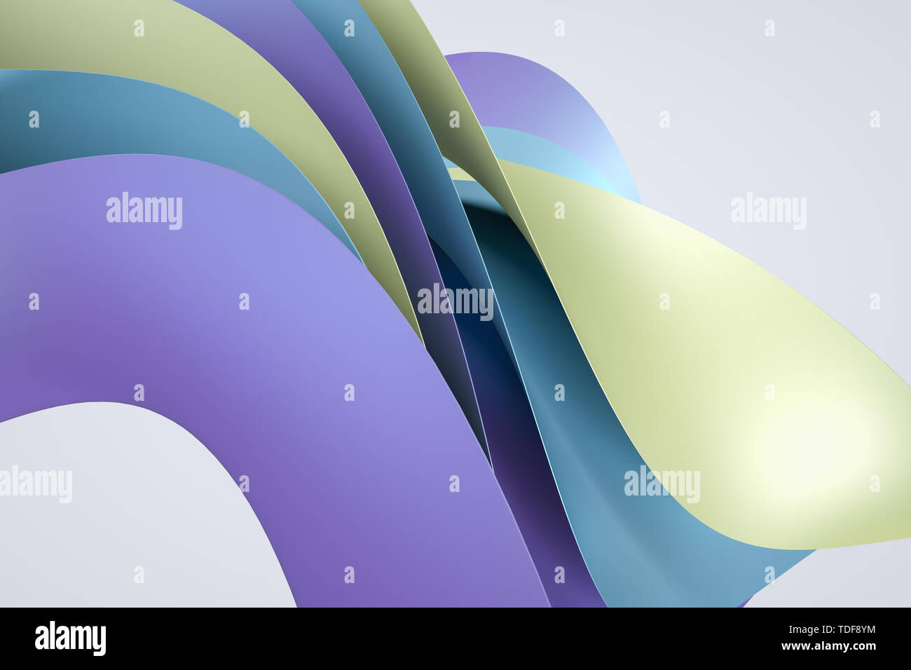 Three-dimensional rendering, color curved background Stock Photo - Alamy